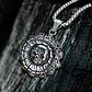 Collar Para Hombre Dije Cráneo Números Romanos Calavera Punk - Miniatura 5