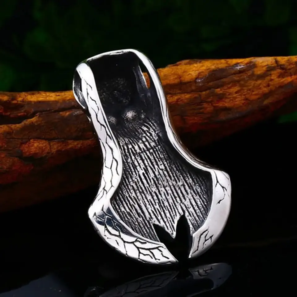 Collar Craneo Calavera Ojo De Dragon Acero Inoxidable Hombre 7