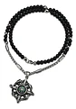 Collar Color Plata Brújula Biker Acero Inoxidable Hombre - Miniatura 3