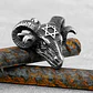Collar Para Hombres Y Mujeres Dije Carnero Baphomet Vikingo - Miniatura 8