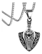 Collar Serpiente Cobra Color Plata Acero Inoxidable Hombre - Miniatura 1