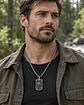 Collar Plateado Vikingo En Acero Para Hombre Dije Lobo Odin - Miniatura 3
