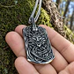 Collar Plateado Vikingo En Acero Para Hombre Dije Lobo Odin - Miniatura 8