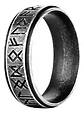 Anillo Color Plata Vikingo Odin Runa Acero Inoxidable Hombre - Miniatura 1