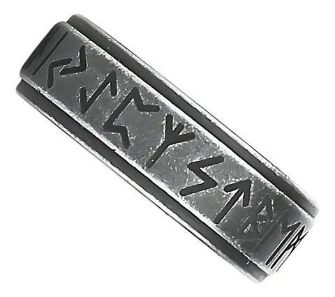 Anillo Color Plata Vikingo Odin Runa Acero Inoxidable Hombre