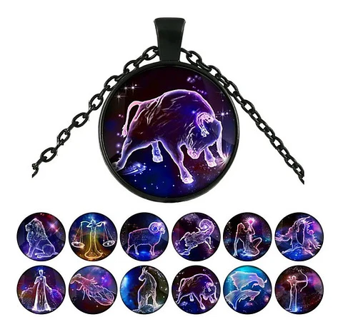 Collar Constelaciones Signos Zodiacales Galaxia Mujer Hombre