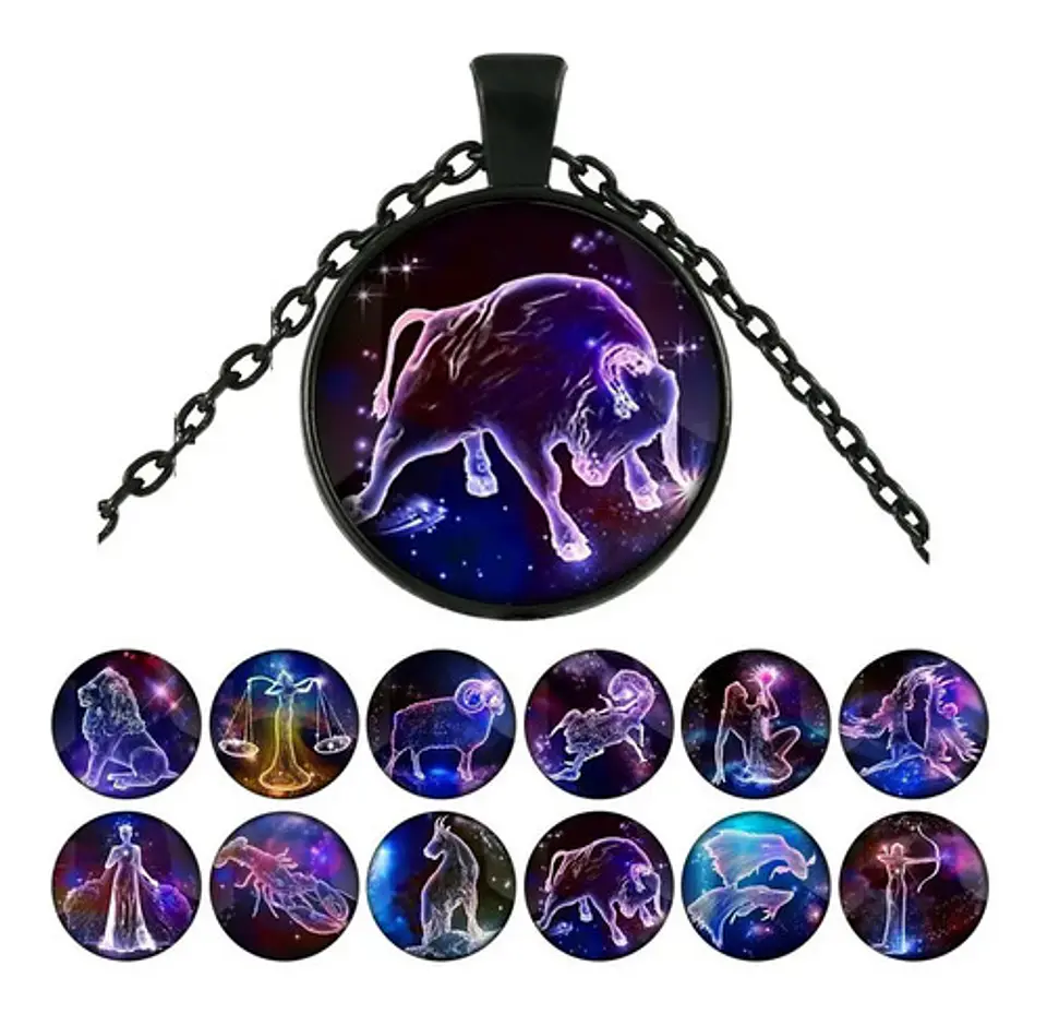 Collar Constelaciones Signos Zodiacales Galaxia Mujer Hombre 2