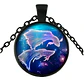 Collar Constelaciones Signos Zodiacales Galaxia Mujer Hombre - Miniatura 6