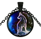 Collar Constelaciones Signos Zodiacales Galaxia Mujer Hombre - Miniatura 7