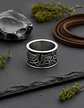 Anillo Vikingo Huginn Y Muninn Odin Acero Inoxidable Hombre - Miniatura 7