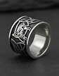 Anillo Vikingo Huginn Y Muninn Odin Acero Inoxidable Hombre - Miniatura 9