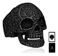 Anillo Hombre Forma De Cráneo Calavera Gótico Azul De Acero - Miniatura 9