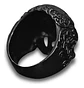 Anillo Hombre Forma De Cráneo Calavera Gótico Azul De Acero - Miniatura 10
