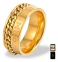 Anillo Cadena Runas Vikingo Plateado Acero Inoxidable Hombre - Miniatura 9