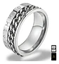 Anillo Cadena Runas Vikingo Plateado Acero Inoxidable Hombre - Miniatura 18