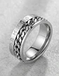 Anillo Cadena Runas Vikingo Plateado Acero Inoxidable Hombre - Miniatura 23