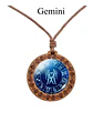 Collar Madera Constelaciones Signos Zodiacales Mujer Hombre - Miniatura 7