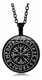 Collar Cristal Valknut Vikingo Pagano Amuleto Hombre Y Mujer - Miniatura 8