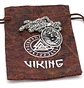Collar Vikingo Lobo Runa Color Plata Acero Inoxidable Hombre - Miniatura 2