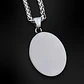 Collar Vikingo Lobo Runa Color Plata Acero Inoxidable Hombre - Miniatura 9