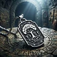 Collar Vikingo En Acero Para Hombre Dije Odín Yggdrasil Odin - Miniatura 11