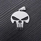 Collar The Punisher Color Plata Acero Inoxidable Para Hombre - Miniatura 5