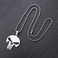 Collar The Punisher Color Plata Acero Inoxidable Para Hombre - Miniatura 6