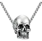 Collar Biker Cráneo Color Plata Acero Inoxidable Para Hombre - Miniatura 1