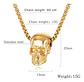 Collar Biker Cráneo Color Plata Acero Inoxidable Para Hombre - Miniatura 9