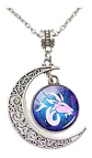 Collar Color Plata Luna Signos Zodiacales Constelación Mujer - Miniatura 5