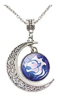 Collar Color Plata Luna Signos Zodiacales Constelación Mujer - Miniatura 6