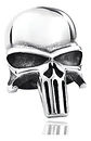 Anillo Hombre Forma De Cráneo Punisher De Acero Color Plata - Miniatura 2