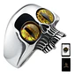 Anillo Para Hombre Mujer Forma Cráneo Ojos Calavera De Acero - Miniatura 1