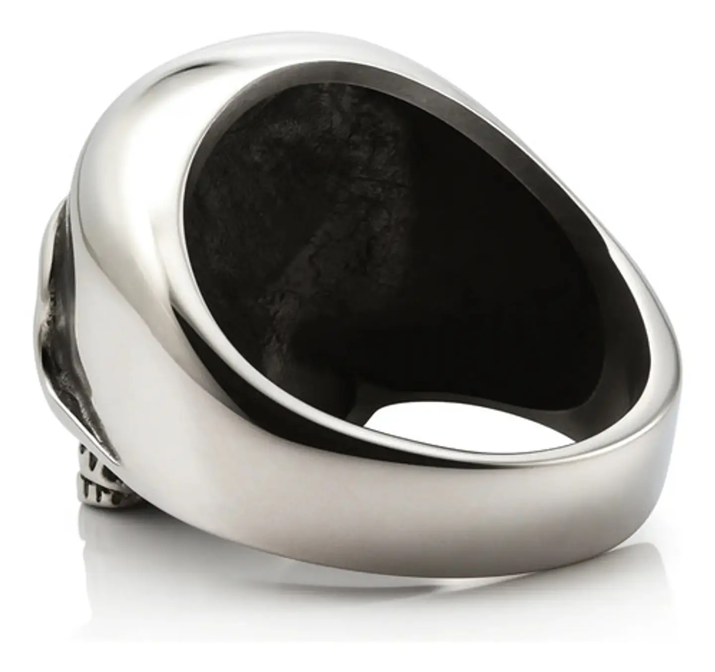 Anillo Para Hombre Mujer Forma Cráneo Ojos Calavera De Acero 4