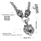 Collar Vikingo Lobo Oso Color Plata Acero Inoxidable Hombre - Miniatura 10