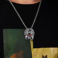 Collar Para Hombre Con Dije Jefe Indio Cráneo Punk De Acero - Miniatura 2