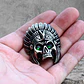Collar Para Hombre Con Dije Jefe Indio Cráneo Punk De Acero - Miniatura 13