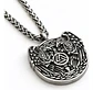 Collar Vikingo En Acero Para Hombre Dije Cuervo Odin Valknut - Miniatura 1