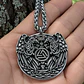 Collar Vikingo En Acero Para Hombre Dije Cuervo Odin Valknut - Miniatura 3