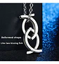 Anillo Collar Retráctil Acero Inoxidable Color Plata Hombre - Miniatura 6