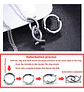 Anillo Collar Retráctil Acero Inoxidable Color Plata Hombre - Miniatura 7
