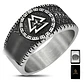 Anillo Vikingo Amuleto Valknut Odin Acero Inoxidable Hombre - Miniatura 1