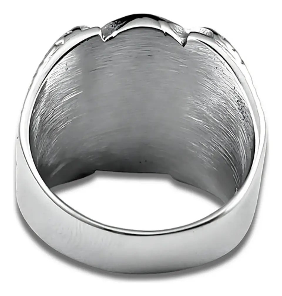 Anillo Escorpion Piedras Color Plata Acero Inoxidable Hombre 4