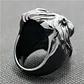 Anillo Rey Leon Cabeza Color Negro Acero Inoxidable Hombre - Miniatura 5
