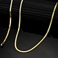 Cadena 50 Cm Serpiente 3mm Color Oro Acero Inoxidable Hombre - Miniatura 2
