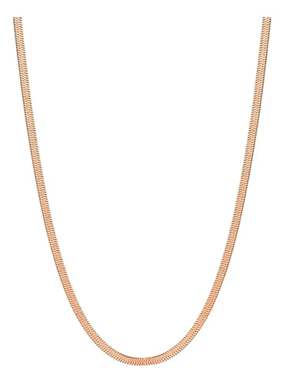 Cadena 50 Cm Serpiente 3mm Color Oro Acero Inoxidable Hombre 11