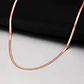 Cadena 50 Cm Serpiente 3mm Color Oro Acero Inoxidable Hombre - Miniatura 13