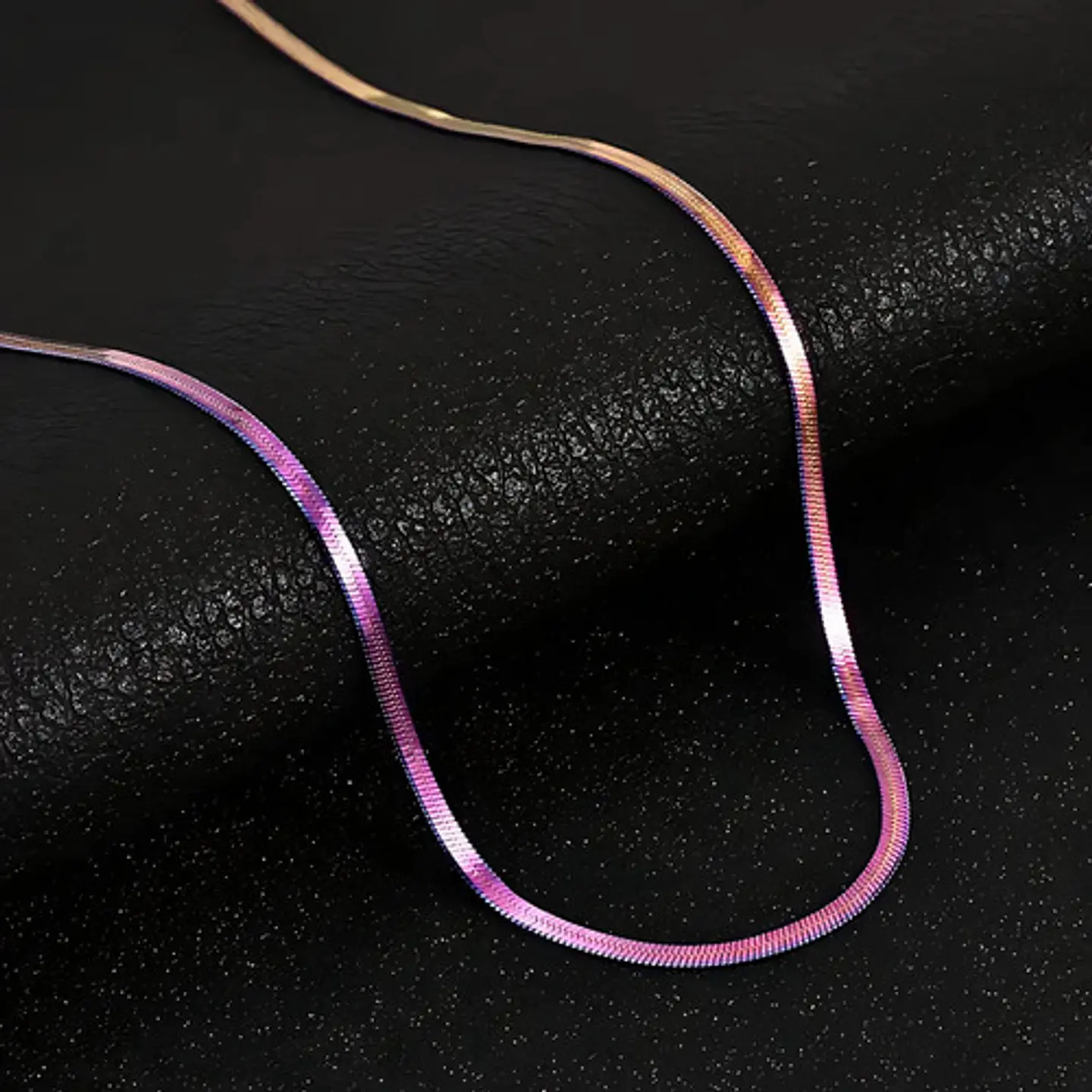 Cadena 50 Cm Serpiente 3mm Color Oro Acero Inoxidable Hombre 26