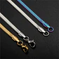 Cadena 50 Cm Serpiente 3mm Color Oro Acero Inoxidable Hombre - Miniatura 28