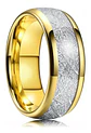 Anillo Argolla Color Oro Clásico Acero Inoxidable Hombre - Miniatura 7
